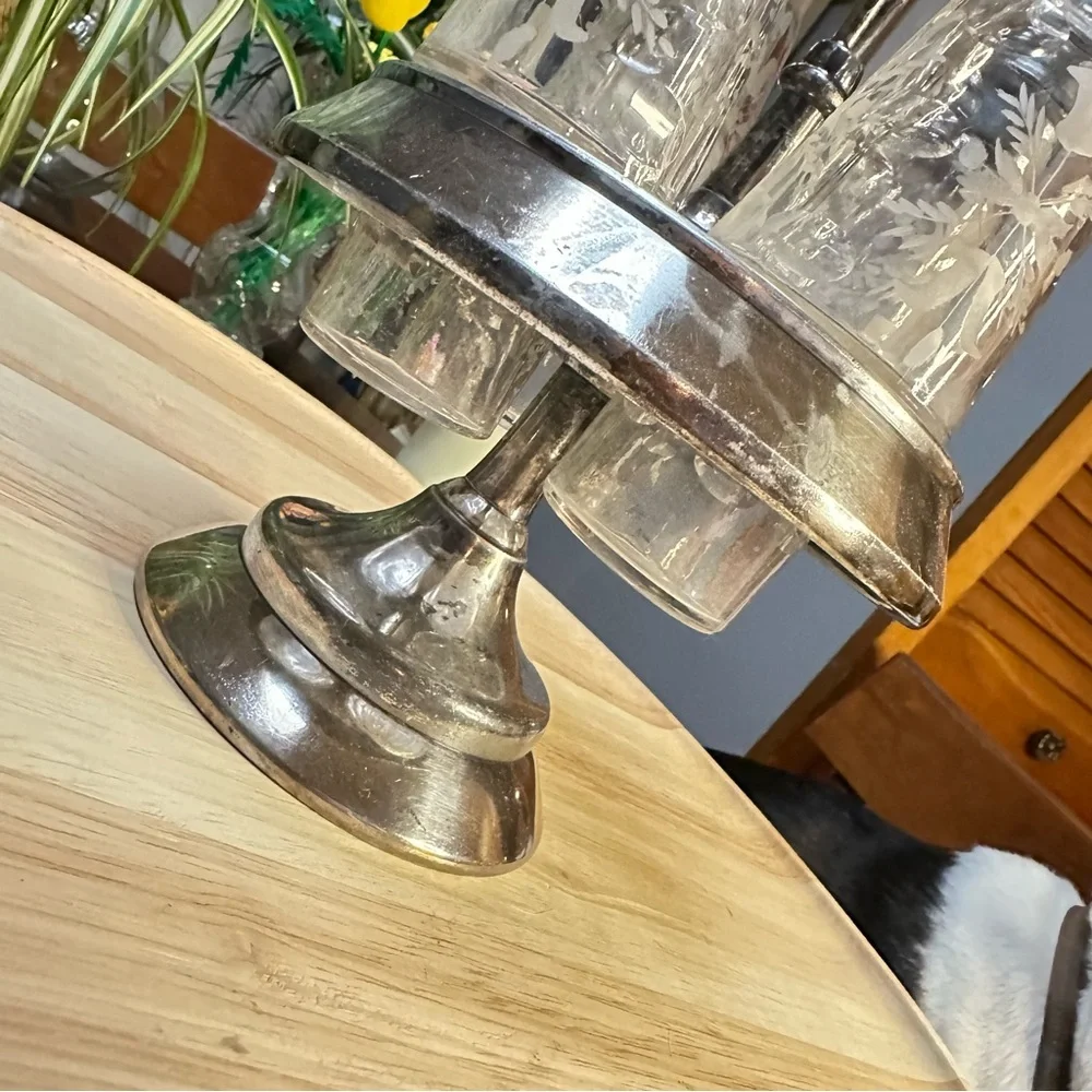 Antique Simpson Hall Miller Quadruple Plate Cruet / Castor Set – Victorian Era